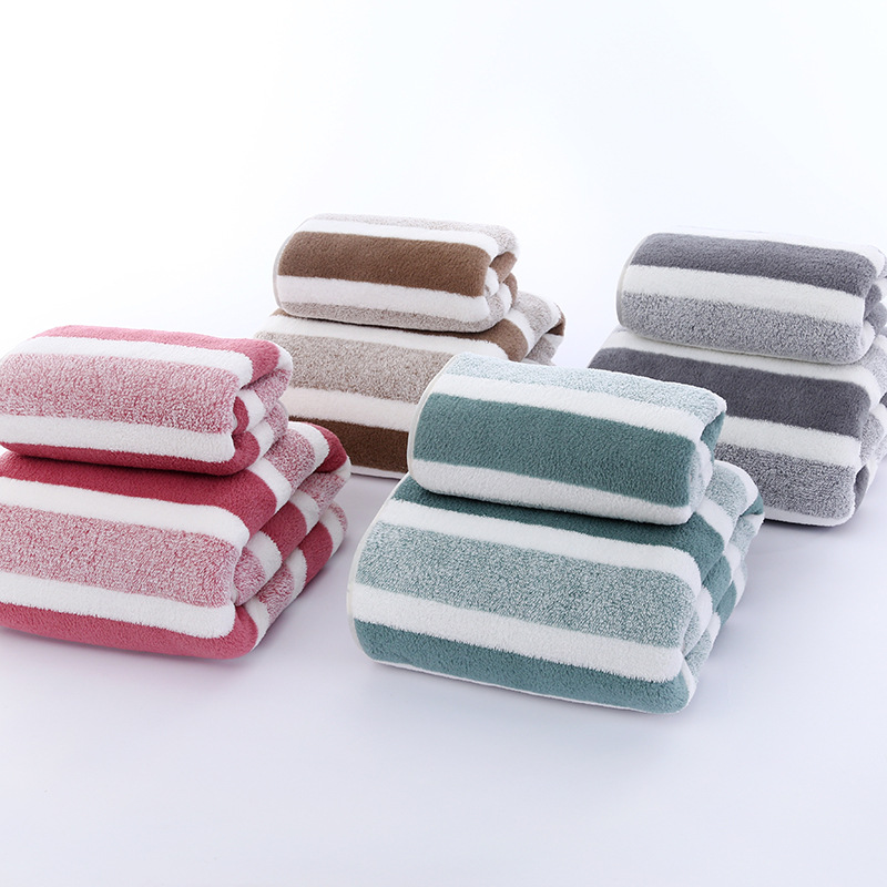 Home Textiles Towel Set - 2er-Pack Handtücher mit starker Wasseraufnahme, schnelltrocknend,