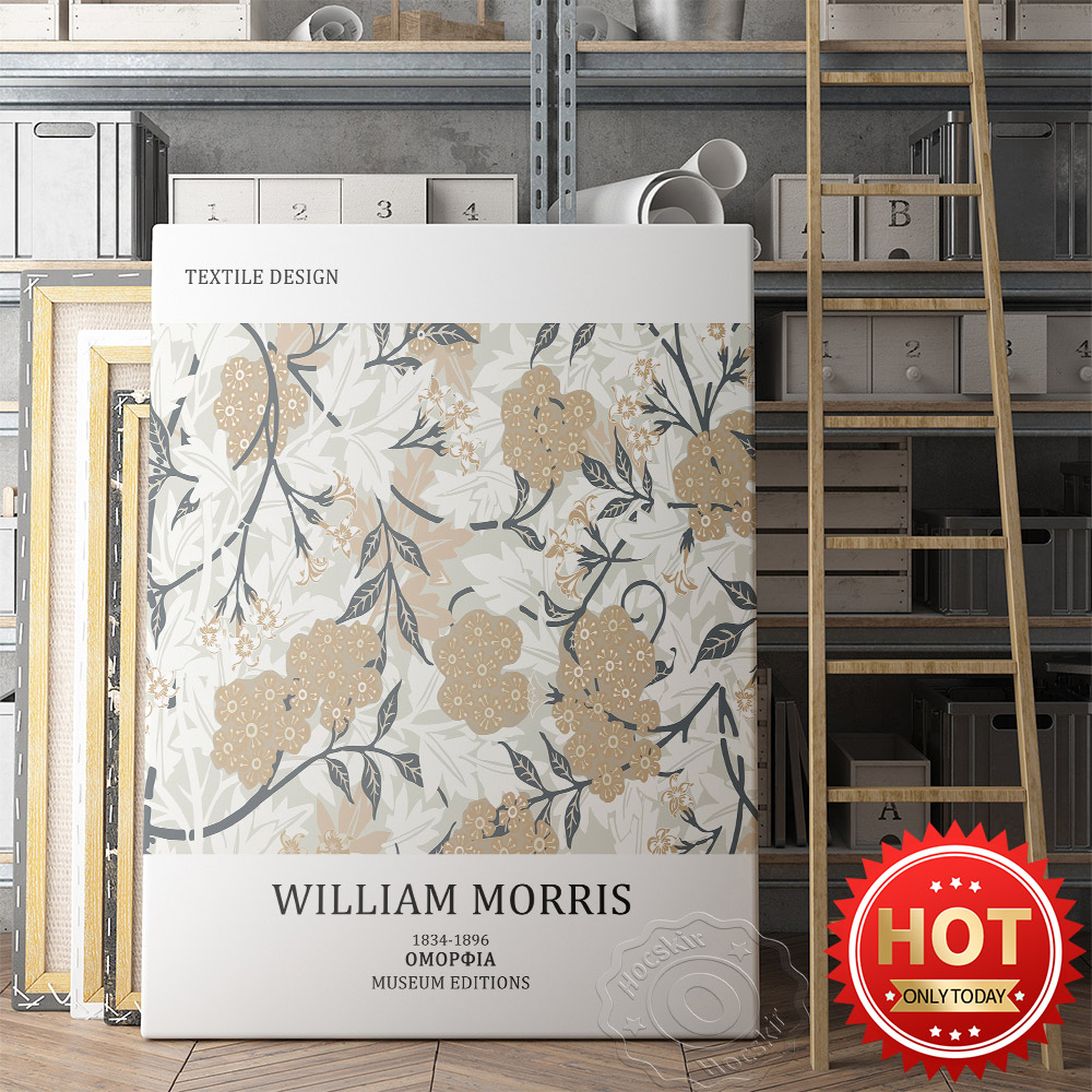 Home Textiles Room Spray - William Morris Ausstellung Museum Poster, Textil