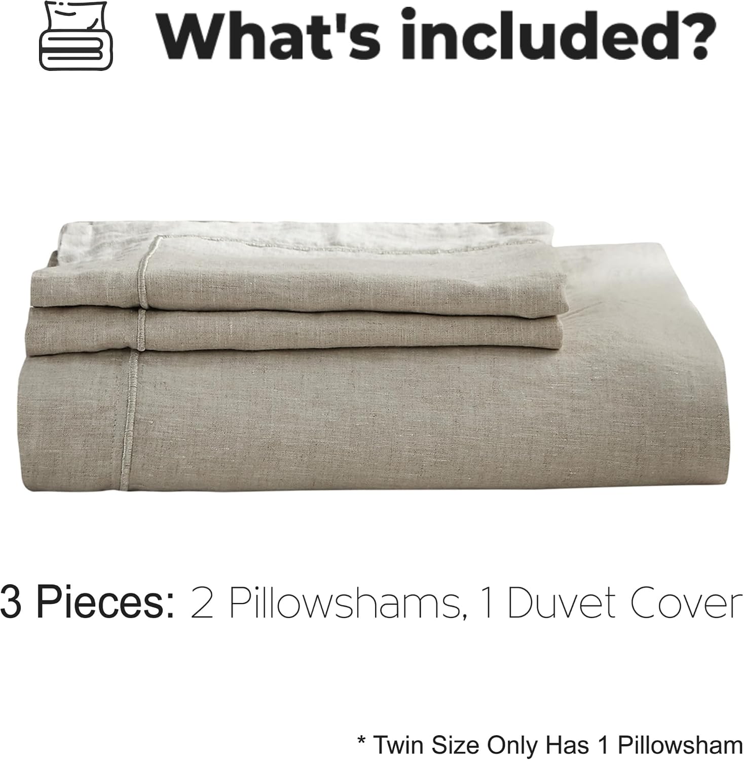 Reines Leinen-Bettwäsche-Set,  – Linen Duvet Cover Bewertung und Preis