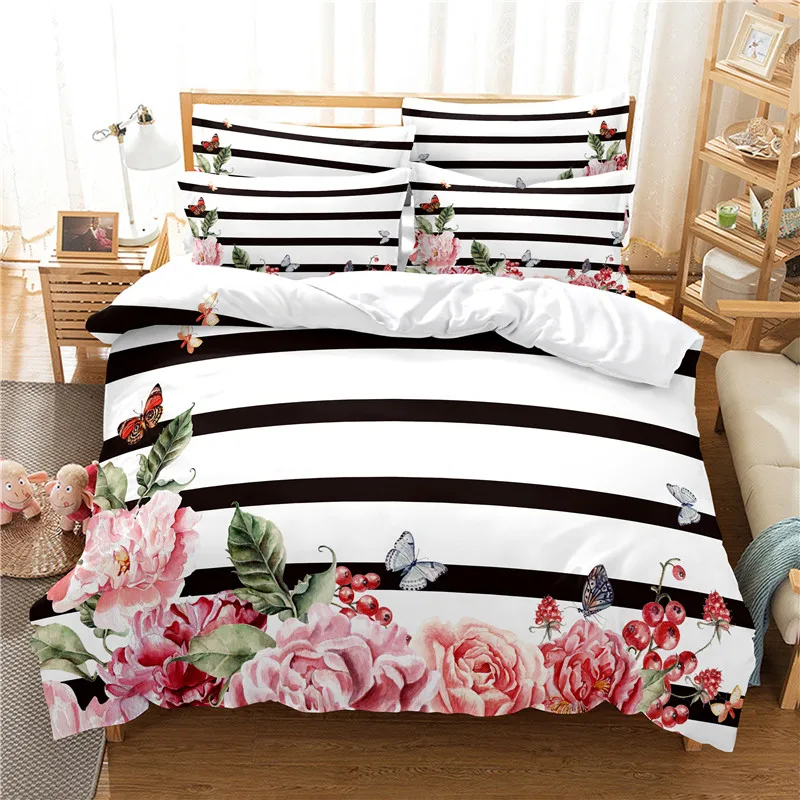 Blumen Bettwäsche Set Bettbezu – Linen Duvet Cover Bewertung und Preis