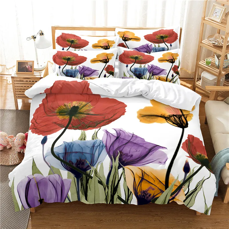 Blumen Bettwäsche Set Bettbezu – Linen Duvet Cover Bewertung und Preis