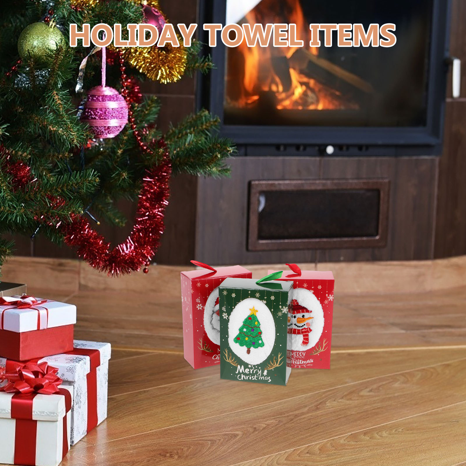 3-teiliges Weihnachts-Handtuch – Home Textiles Towel Set Bewertung und Preis