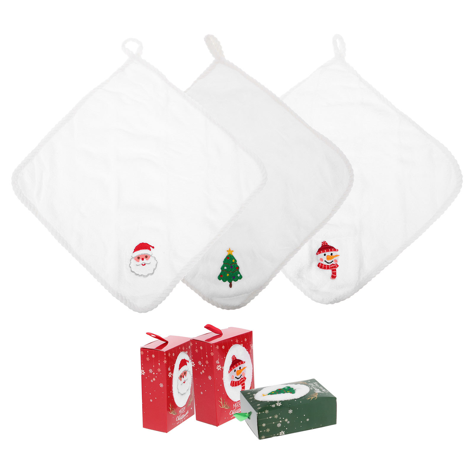 3-teiliges Weihnachts-Handtuch – Home Textiles Towel Set Bewertung und Preis