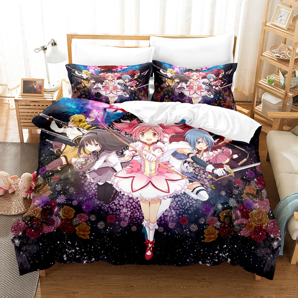Kawaii Anime Puella Magi Madok – Linen Duvet Cover Bewertung und Preis