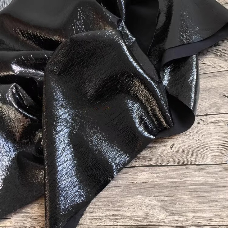 Reine schwarze Textur, PU-Lede – Home Textiles Wholesale Bewertung und Preis
