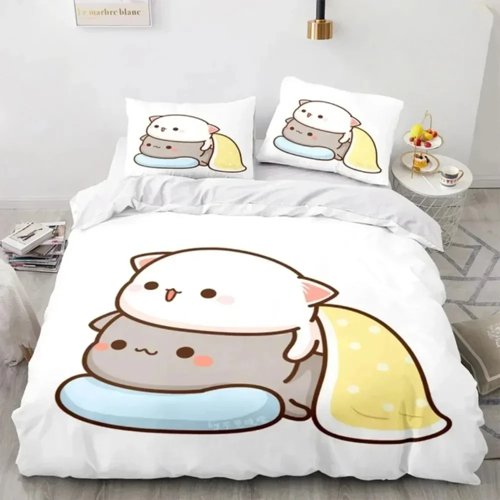 3D Cartoon Niedliche Pfirsich- – Linen Duvet Cover Bewertung und Preis