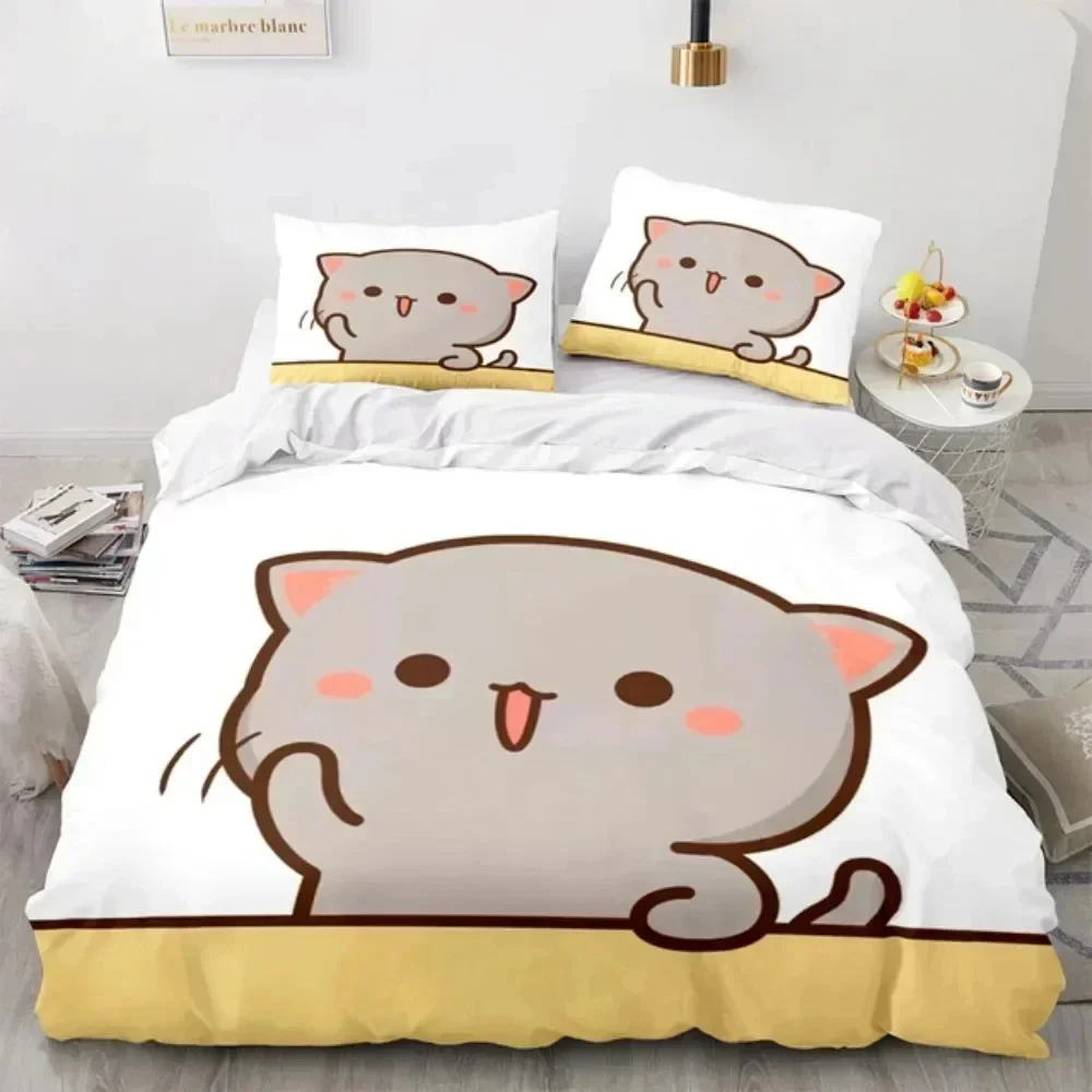 3D Cartoon Niedliche Pfirsich- – Linen Duvet Cover Bewertung und Preis