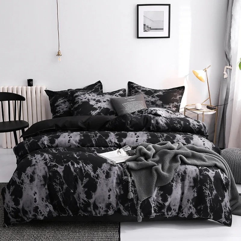 Luxus schwarze Bettwäsche Bett – Linen Duvet Cover Bewertung und Preis